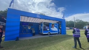 New Race Against Dementia Van at Silverstone